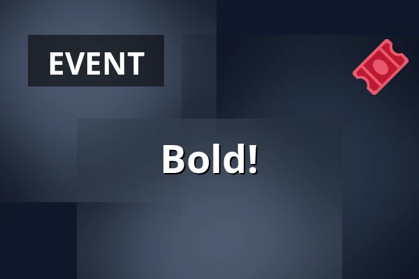 Bold! — Medborgerhuset, Taastrup