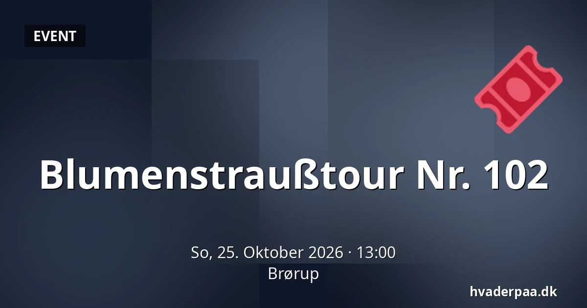 Blumenstraußtour Nr. 102 — Brørup