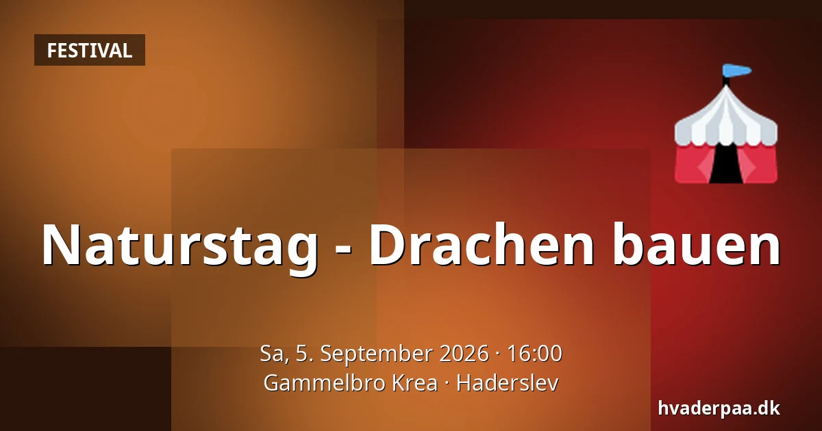 Naturstag - Drachen bauen — Gammelbro Krea, Hadersleben