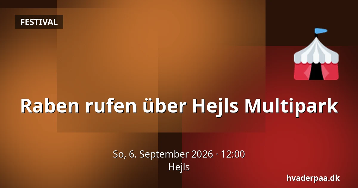 Raben rufen über Hejls Multipark — Hejls
