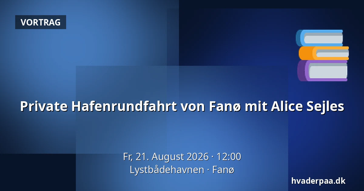 Private Hafenrundfahrt von Fanø mit Alice Sejles — Lystbådehavnen, Fanø