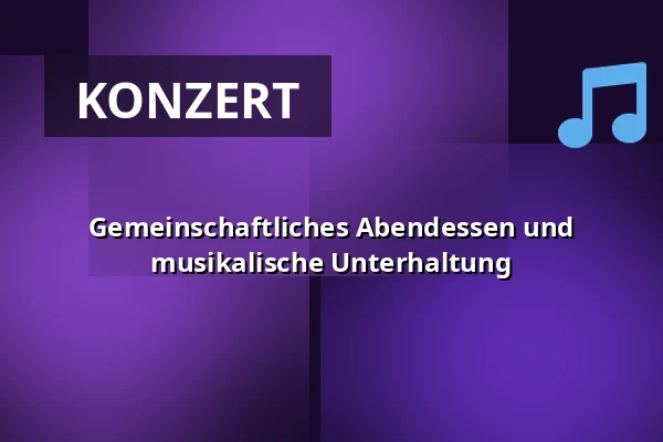Gemeinschaftliches Abendessen und musikalische Unterhaltung — Jorløse Forsamlingshus, Svebølle