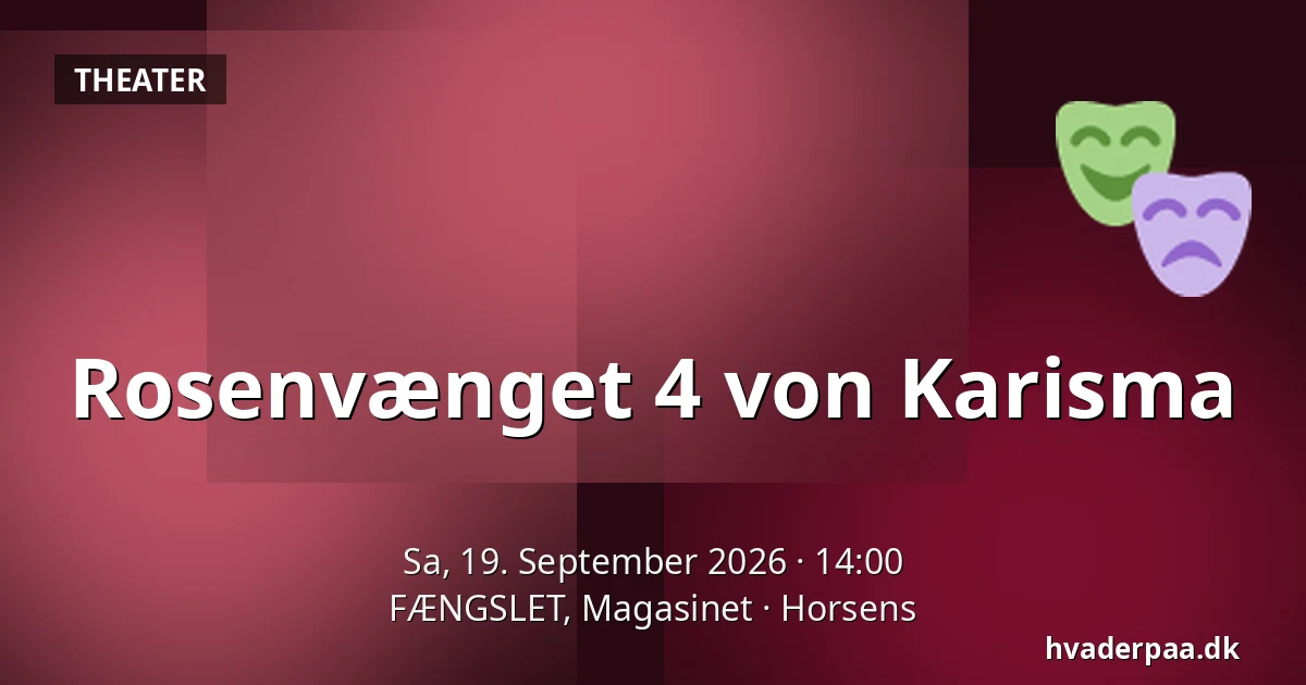 Rosenvænget 4 von Karisma — FÆNGSLET, Magasinet, Horsens