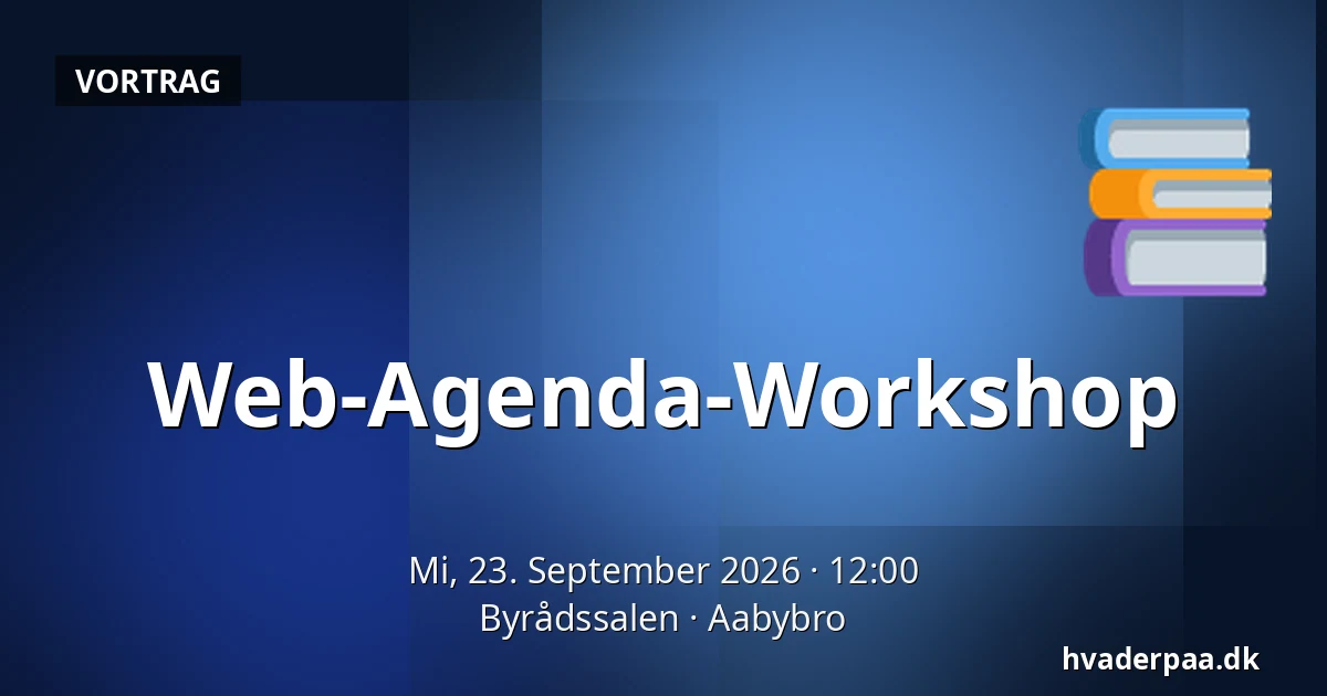 Web-Agenda-Workshop — Byrådssalen, Aabybro
