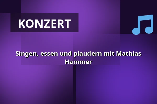Singen, essen und plaudern mit Mathias Hammer — Grundtvigs Højskole, Hillerød