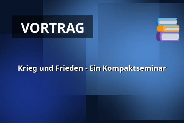 Krieg und Frieden - Ein Kompaktseminar — Folkekirkens Hus, Aalborg