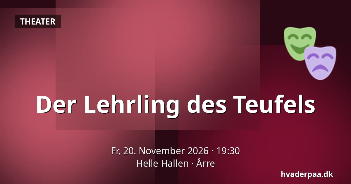 Der Lehrling des Teufels — Helle Hallen, Årre