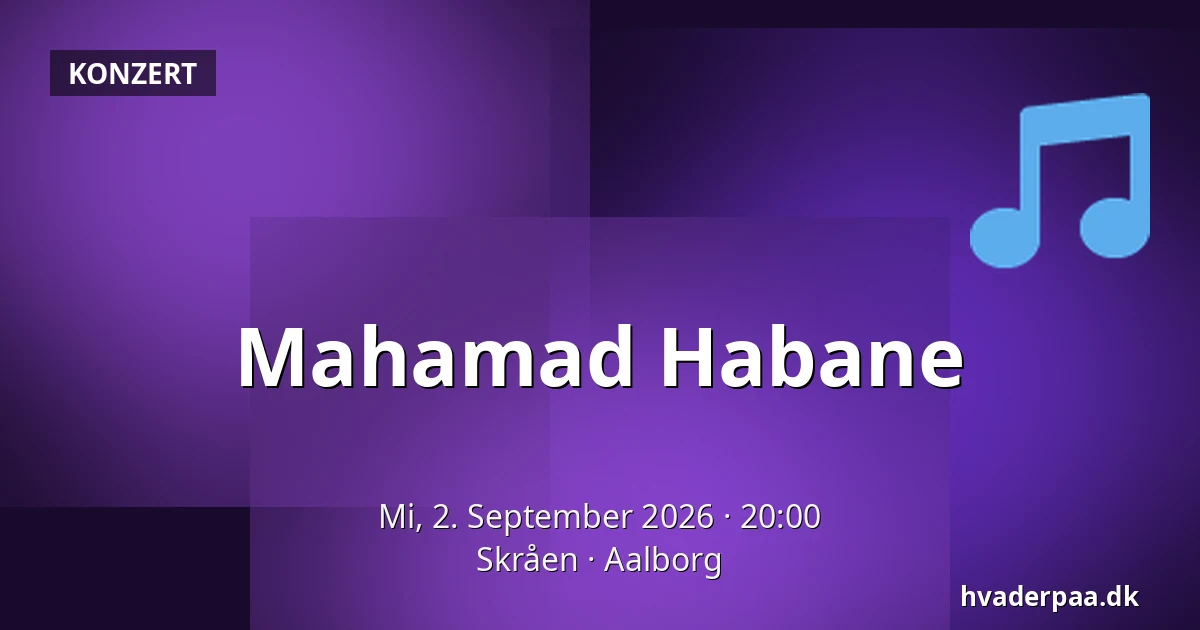 Mahamad Habane — Skråen, Aalborg