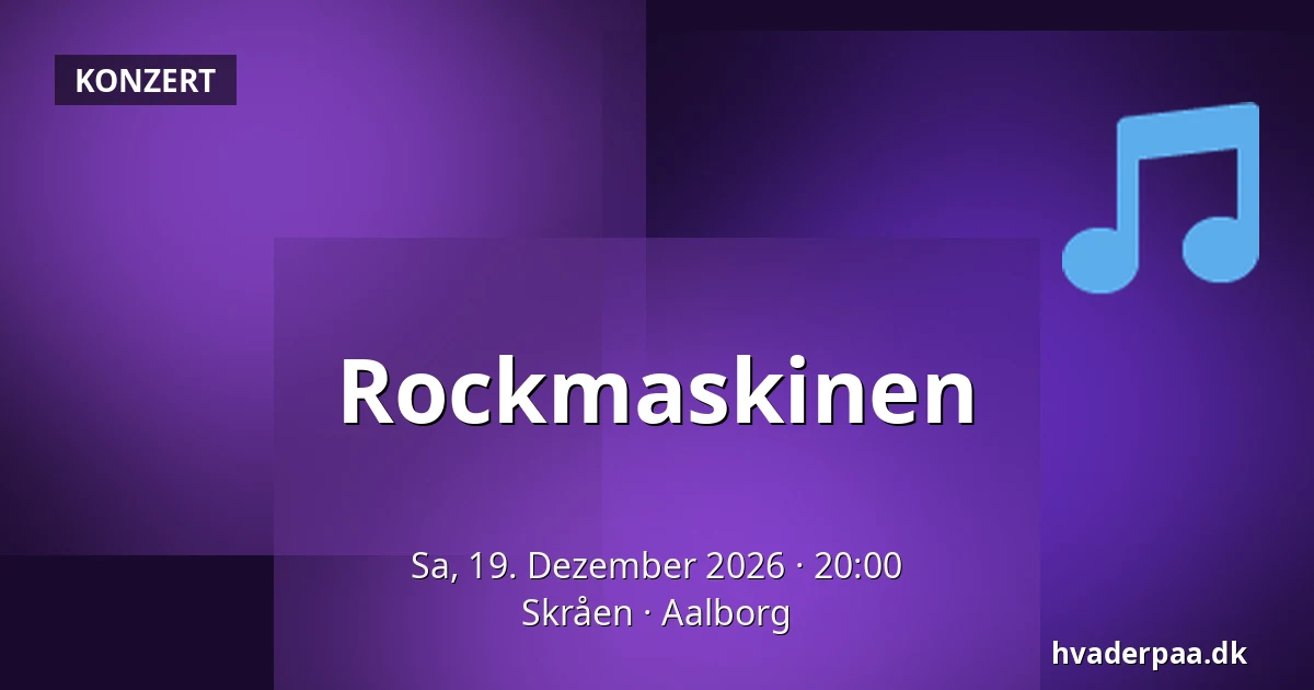 Rockmaskinen — Skråen, Aalborg