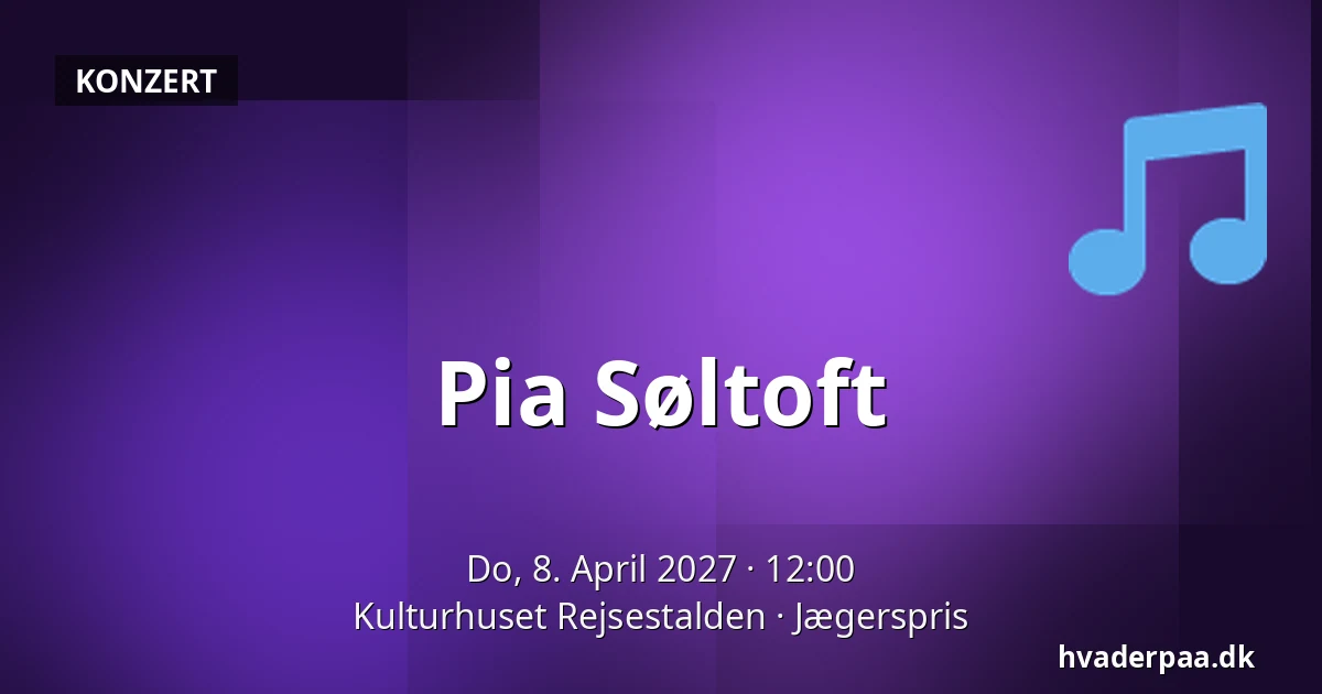 Pia Søltoft · Kulturhuset Rejsestalden, Jægerspris