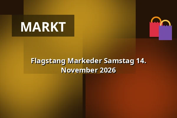 Flagstang Markeder Samstag 14. November 2026 — Den Rå Hal, Aarhus
