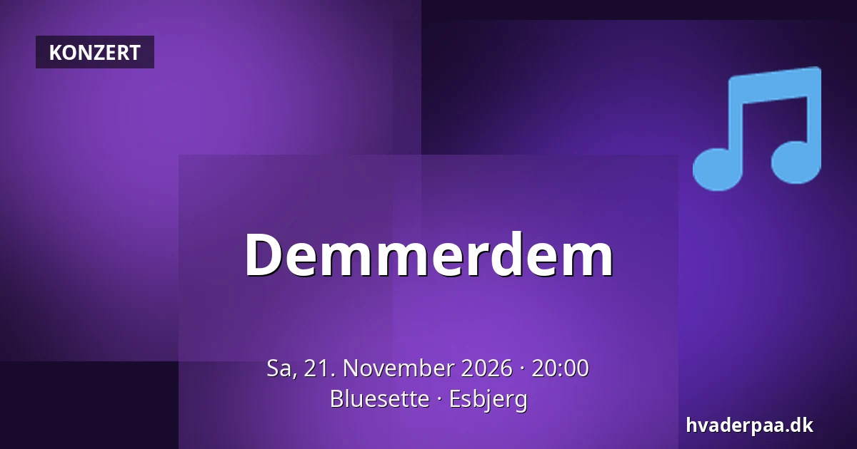 Demmerdem · Bluesette, Esbjerg