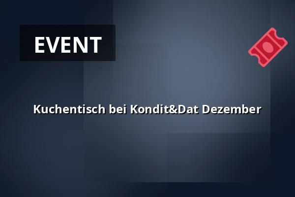 Kuchentisch bei Kondit&Dat Dezember · KonditogDat, Vejstrup