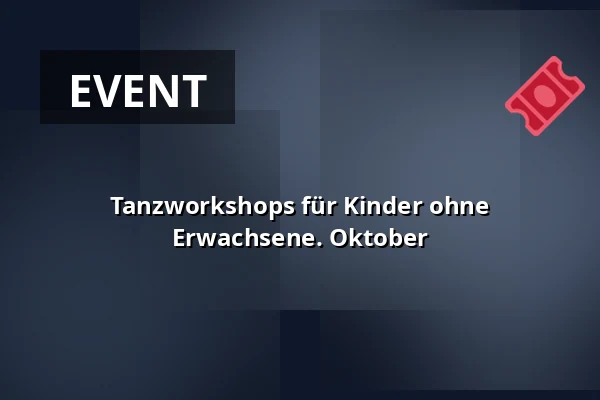 Tanzworkshops für Kinder ohne Erwachsene. Oktober · Tønder Kulturskole, Tondern