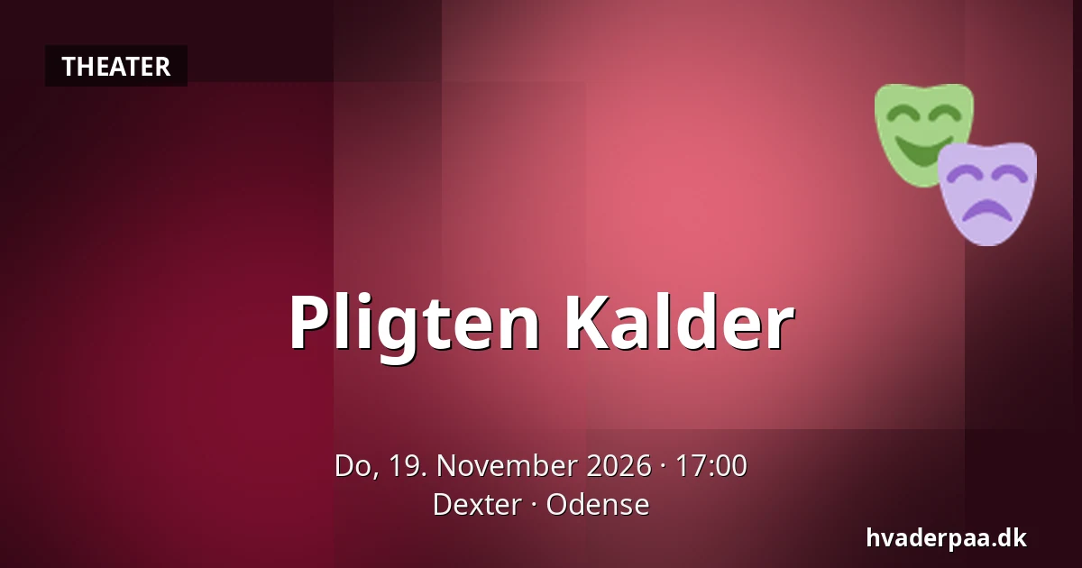 Pligten Kalder · Dexter, Odense
