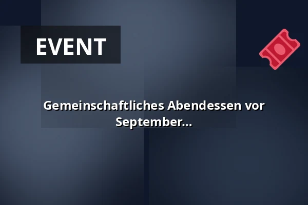 Gemeinschaftliches Abendessen vor Bierverkostung, Donnerstag, 24. September um 18 Uhr · Farum