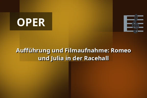Aufführung und Filmaufnahme: Romeo und Julia in der Racehall · Racehall, Taastrup
