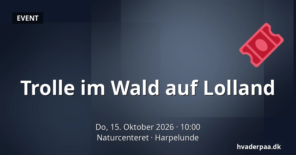 Trolle im Wald auf Lolland · Naturcenteret, Harpelunde