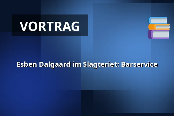 Esben Dalgaard im Slagteriet: Barservice · Slagteriet, Holstebro
