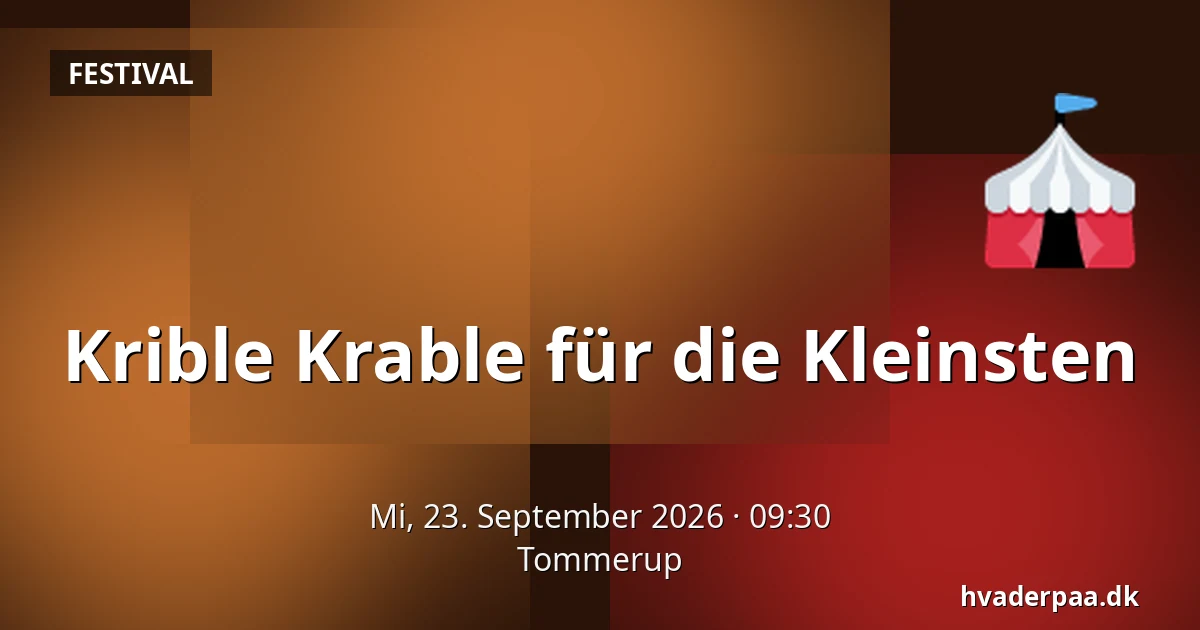 Krible Krable für die Kleinsten · Tommerup