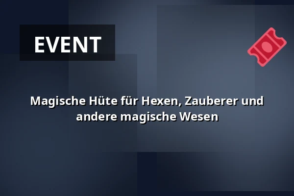 Magische Hüte für Hexen, Zauberer und andere magische Wesen · Filtværket, Odense