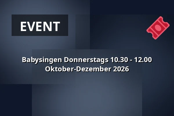 Babysingen Donnerstags 10.30 - 12.00 Oktober-Dezember 2026 · Hinnerup Sognegård, Hinnerup