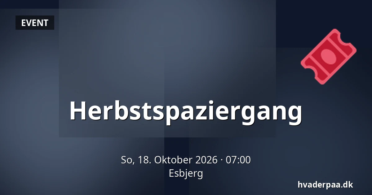 Herbstspaziergang · Esbjerg