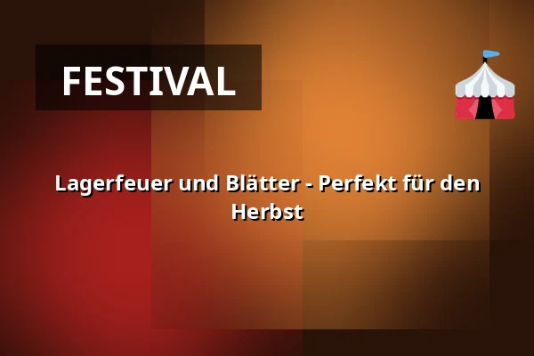 Lagerfeuer und Blätter - Perfekt für den Herbst · Vasabro Naturplads i Skælskør, Skælskør