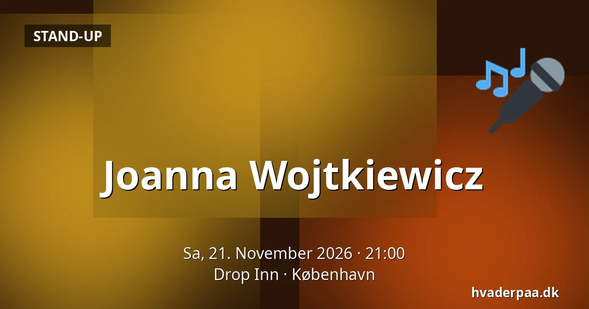 Joanna Wojtkiewicz · Drop Inn, Kopenhagen