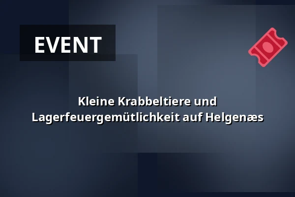 Kleine Krabbeltiere und Lagerfeuergemütlichkeit auf Helgenæs · Knebel