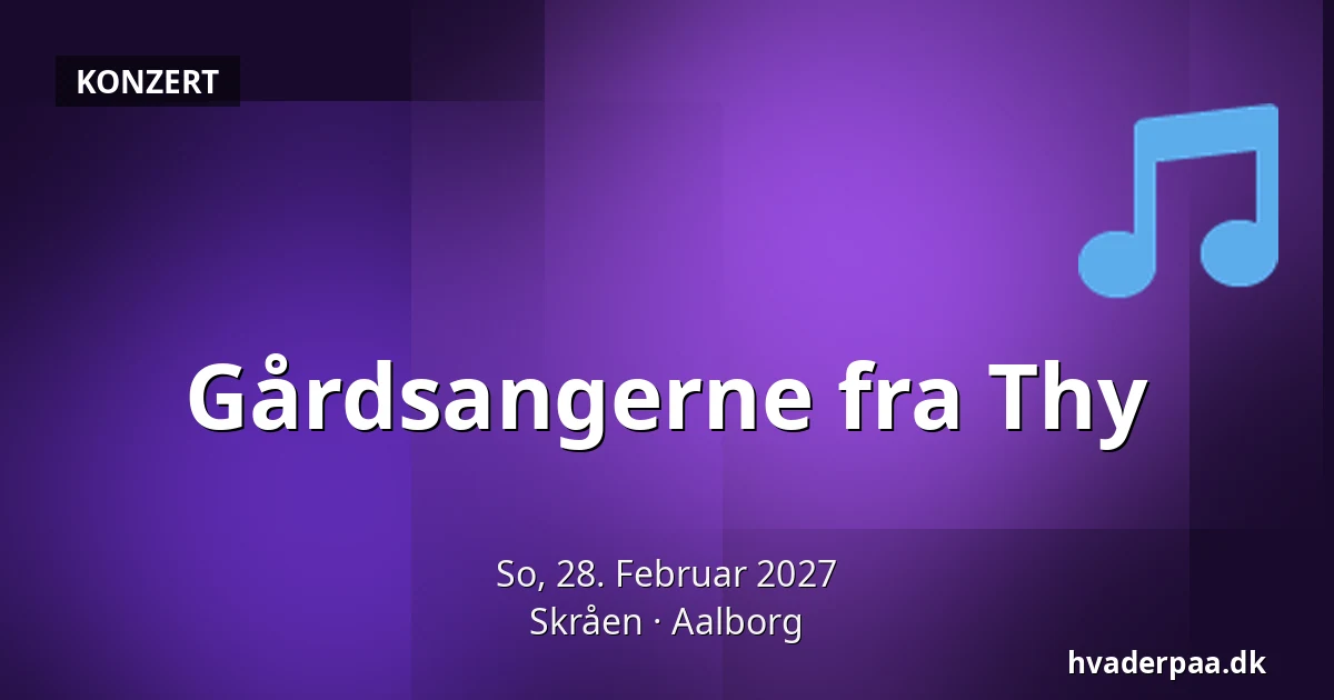 Gårdsangerne fra Thy · Skråen, Aalborg