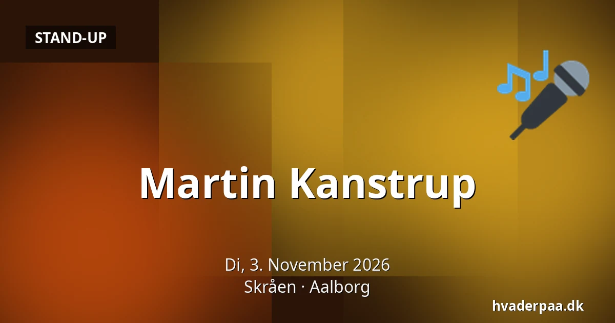 Martin Kanstrup · Skråen, Aalborg