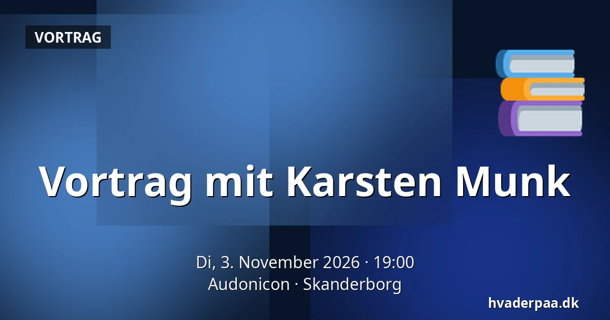 Vortrag mit Karsten Munk · Audonicon, Skanderborg