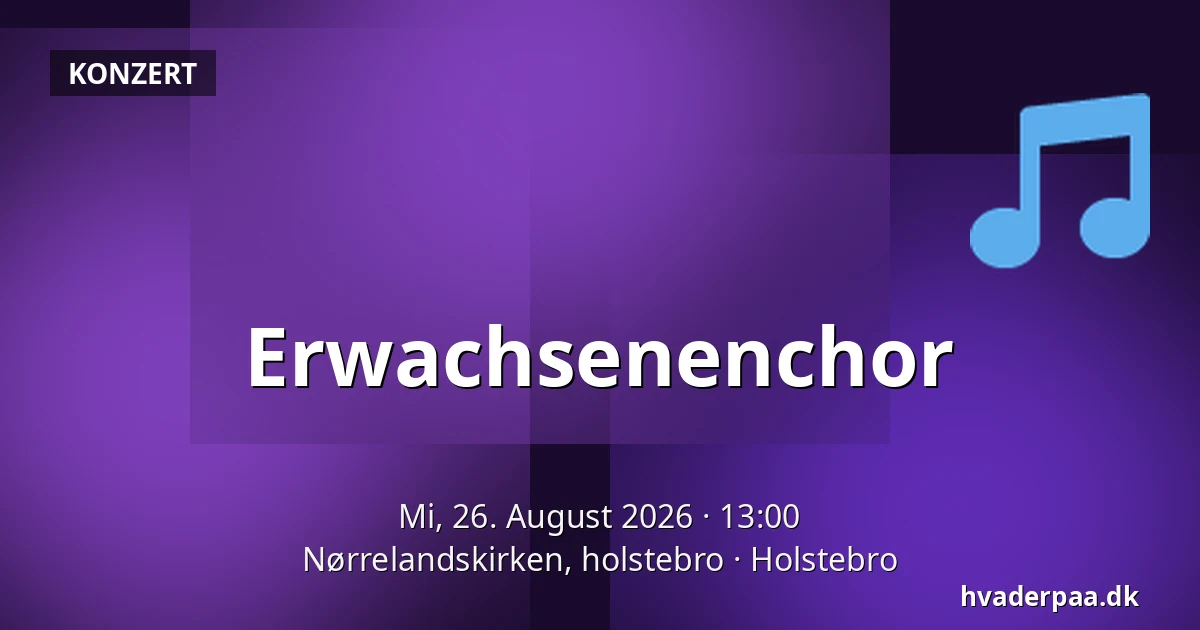 Erwachsenenchor — Nørrelandskirken, holstebro, Holstebro