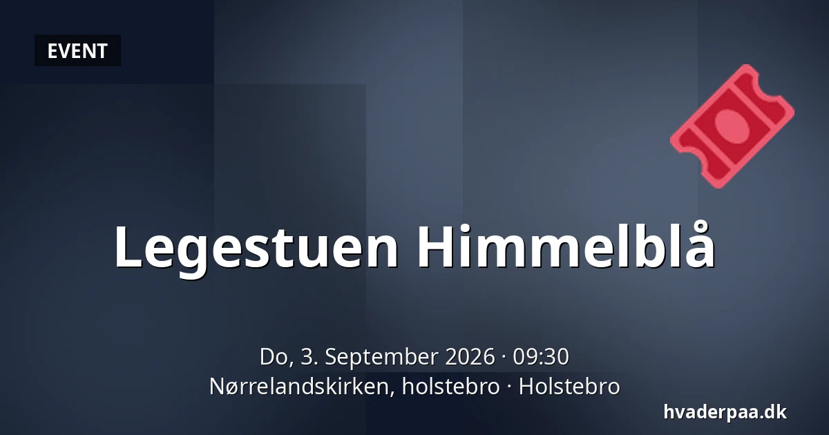 Legestuen Himmelblå — Nørrelandskirken, holstebro, Holstebro
