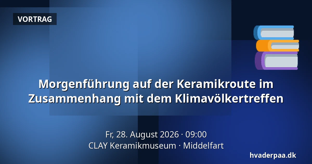 Morgenführung auf der Keramikroute im Zusammenhang mit dem Klimavölkertreffen — CLAY Keramikmuseum, Middelfart