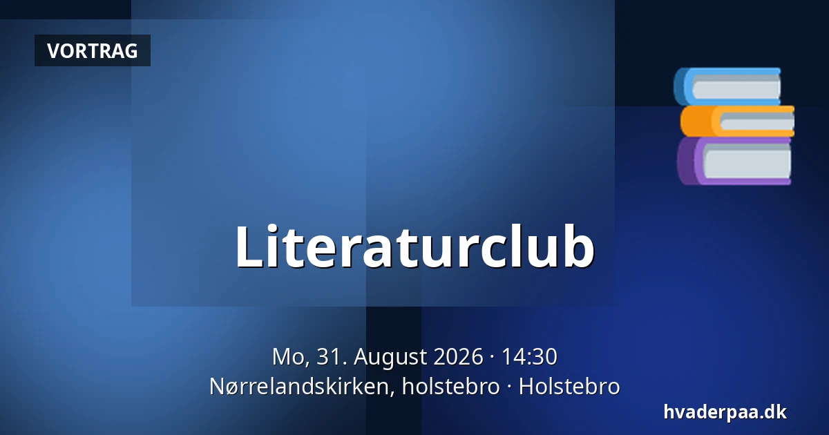Literaturclub — Nørrelandskirken, holstebro, Holstebro