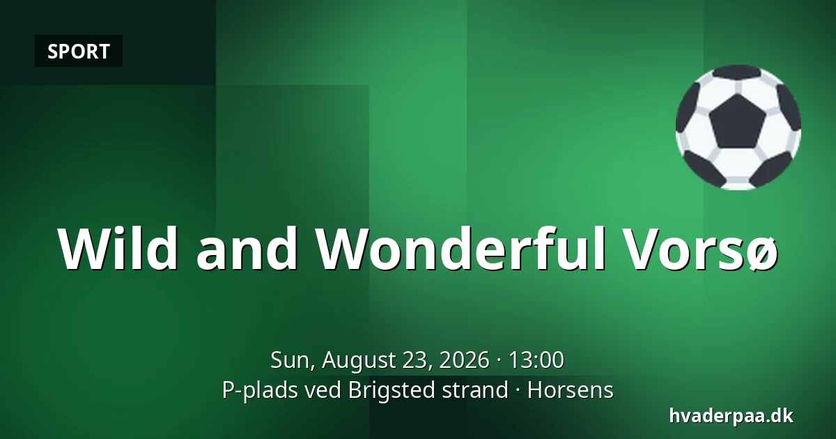 Wild and Wonderful Vorsø — P-plads ved Brigsted strand, Horsens