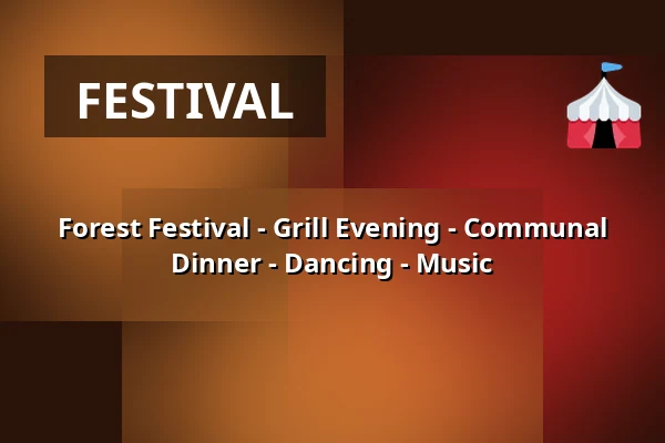 Forest Festival - Grill Evening - Communal Dinner - Dancing - Music — Sortemosehus, Arden