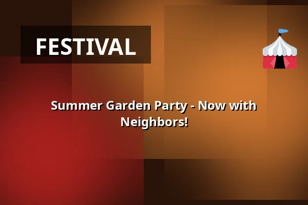 Summer Garden Party - Now with Neighbors! — Gården hørende under G-laug Heimdalsgård, Copenhagen