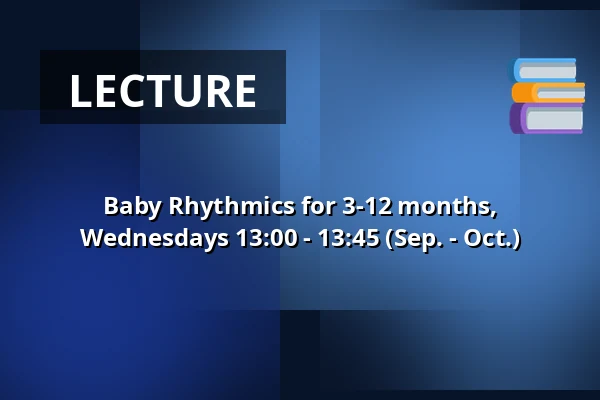 Baby Rhythmics for 3-12 months, Wednesdays 13:00 - 13:45 (Sep. - Oct.) — Børnekulturstedet Karens Minde, Copenhagen