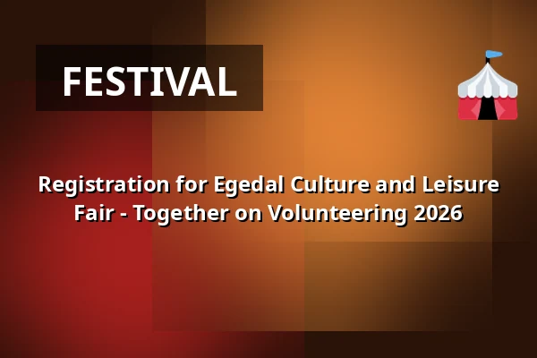 Registration for Egedal Culture and Leisure Fair - Together on Volunteering 2026 — Egedal Rådhus, Ølstykke