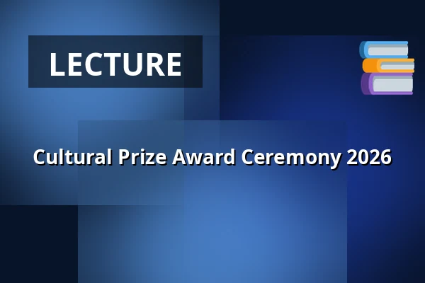 Cultural Prize Award Ceremony 2026 — Øregårdssalen, Hellerup