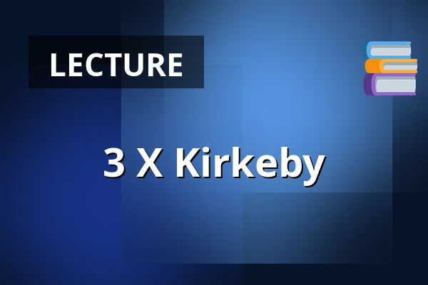 3 X Kirkeby — Per Kirkebyhuset på Skærum Mølle, Vemb