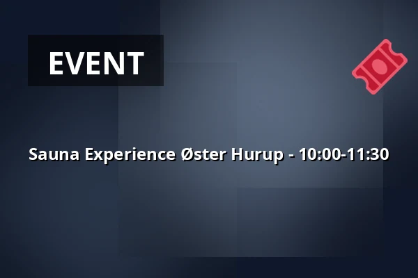 Sauna Experience Øster Hurup - 10:00-11:30 — Havnen Øster Hurup, Hadsund