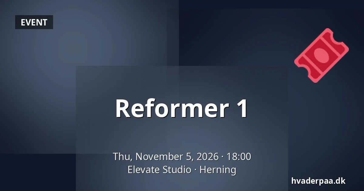 Reformer 1 — Elevate Studio, Herning