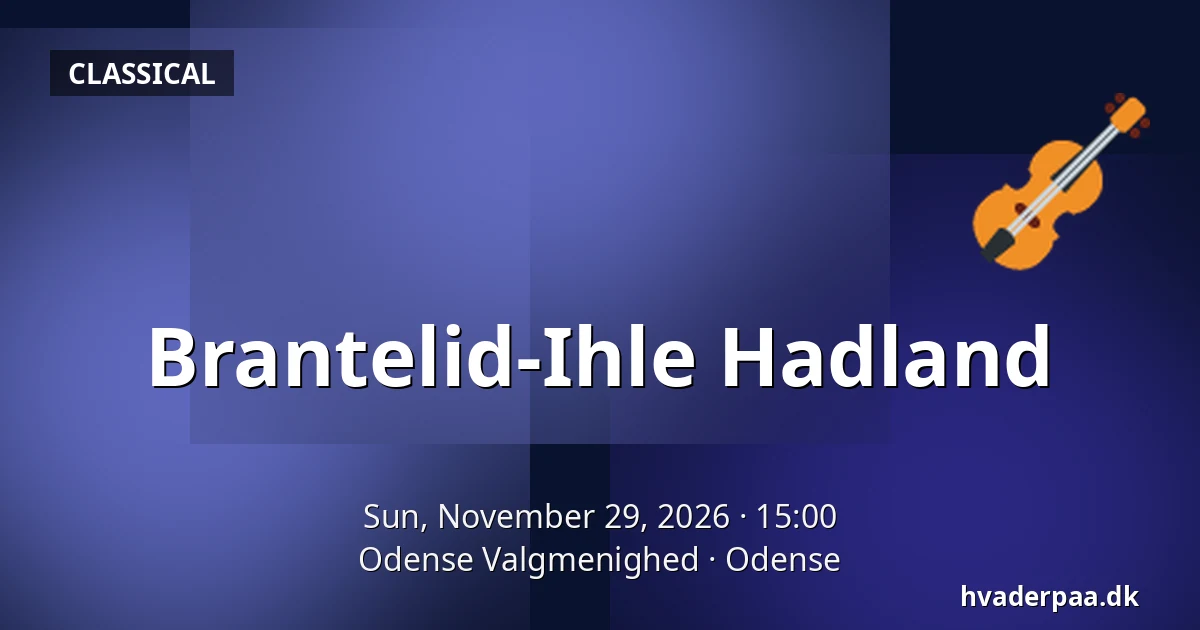 Brantelid-Ihle Hadland — Odense Valgmenighed, Odense