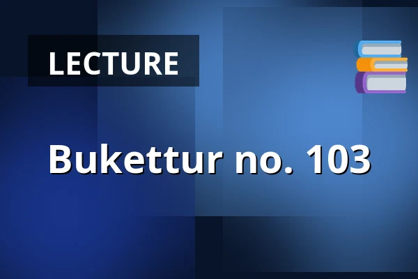 Bukettur no. 103 — Vejen