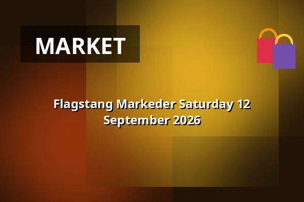 Flagstang Markeder Saturday 12 September 2026 — Tusindfryd Vintage Interior, Aarhus