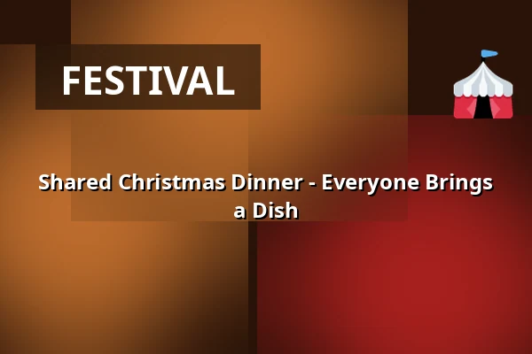 Shared Christmas Dinner - Everyone Brings a Dish — Audonicon, Skanderborg